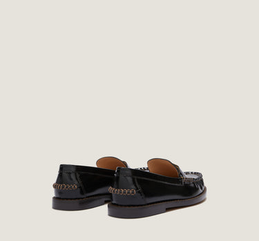 Kali Black Leather Loafer