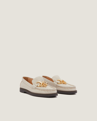 Jane White Grainy Goat Leather Loafer - Odissì - 2