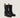 Hailey Black Leather Biker Boot