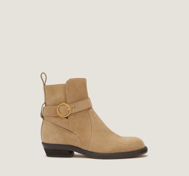 Ornella Natural Suede Bootie