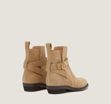 Ornella Natural Suede Bootie