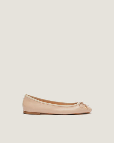 Lou Pastel pink Leather Ballerina - Odissì