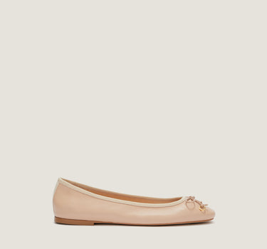 Lou Pastel pink Leather Ballerina