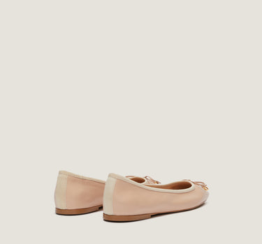 Lou Pastel pink Leather Ballerina