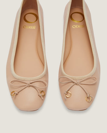 Lou Pastel pink Leather Ballerina - Odissì - 3