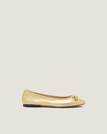 Lou Gold Leather Ballerina - Odissì