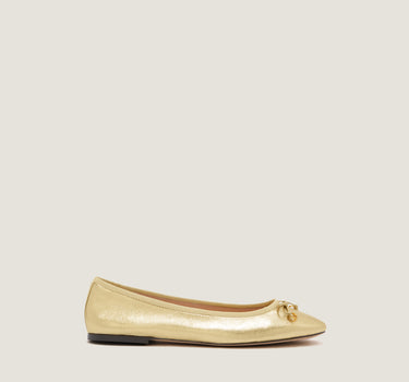 Lou Gold Leather Ballerina