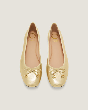 Lou Gold Leather Ballerina - Odissì - 4