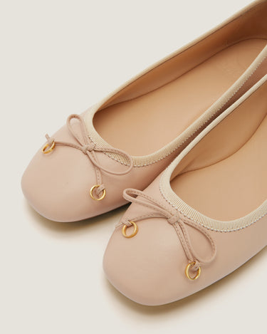 Lou Pastel pink Leather Ballerina - Odissì - 3