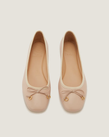 Lou Pastel pink Leather Ballerina - Odissì - 4