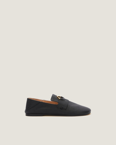 Kali Black Leather Slipper - Odissì