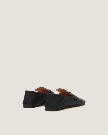 Kali Black Leather Slipper - Odissì - 2