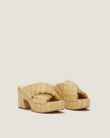 Noa Natural Rafia Wedge Sandal - Odissì - 2