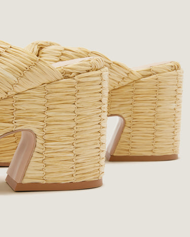 Noa Natural Rafia Wedge Sandal - Odissì - 3