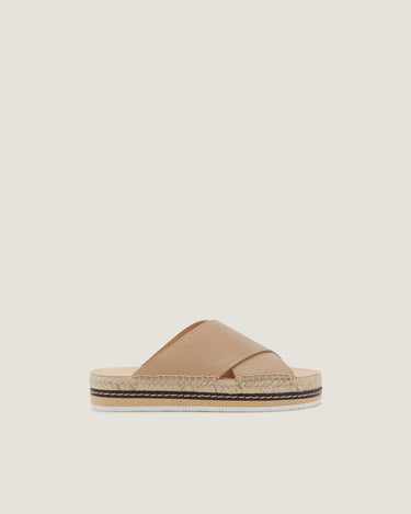 Lily Natural Leather Criss Cross Espadrille - Odissì