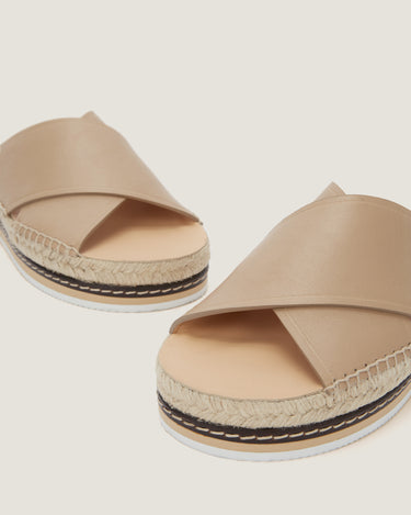 Lily Natural Leather Criss Cross Espadrille - Odissì - 3