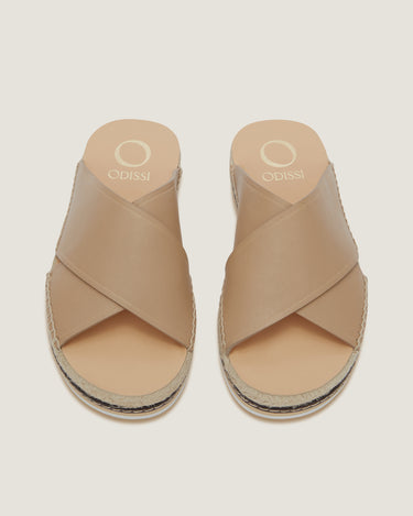 Lily Natural Leather Criss Cross Espadrille - Odissì - 4