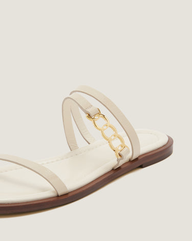 Juliet Natural Leather Flat Sandal - Odissì - 3