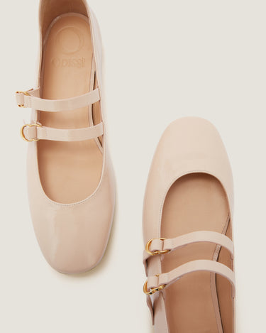 Giorgia Pastel Pink Leather Ballerina - Odissì - 3