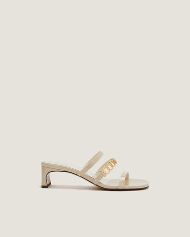 Juliet Natural Leather Heel Sandal - Odissì