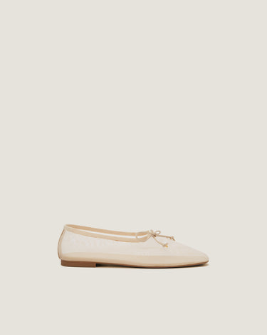 Louise Natural Fabric Mesh Ballerina - Odissì