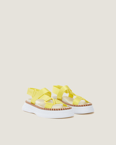 Kim Yellow Fabric Tape Sport Sandal - Odissì - 2