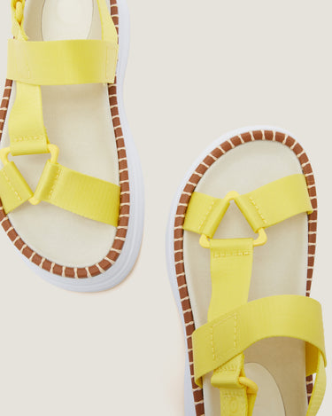 Kim Yellow Fabric Tape Sport Sandal - Odissì - 3