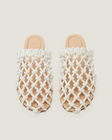 Nour White Soft Braided Slipper - Odissì - 4