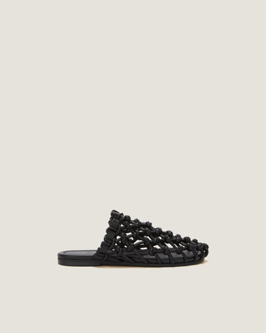 Nour Black Soft Braided Slipper - Odissì