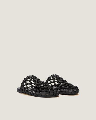 Nour Black Soft Braided Slipper - Odissì - 2