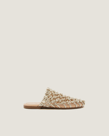 Nour Gold Soft Braided Slipper - Odissì