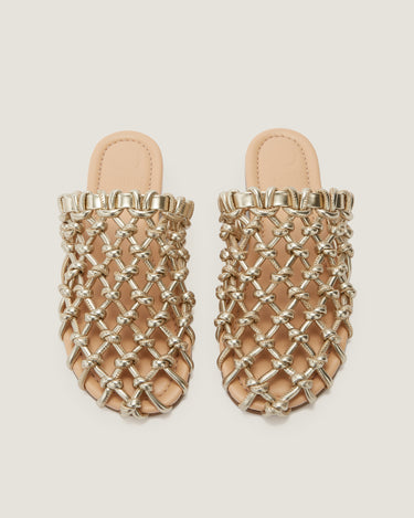 Nour Gold Soft Braided Slipper - Odissì - 4